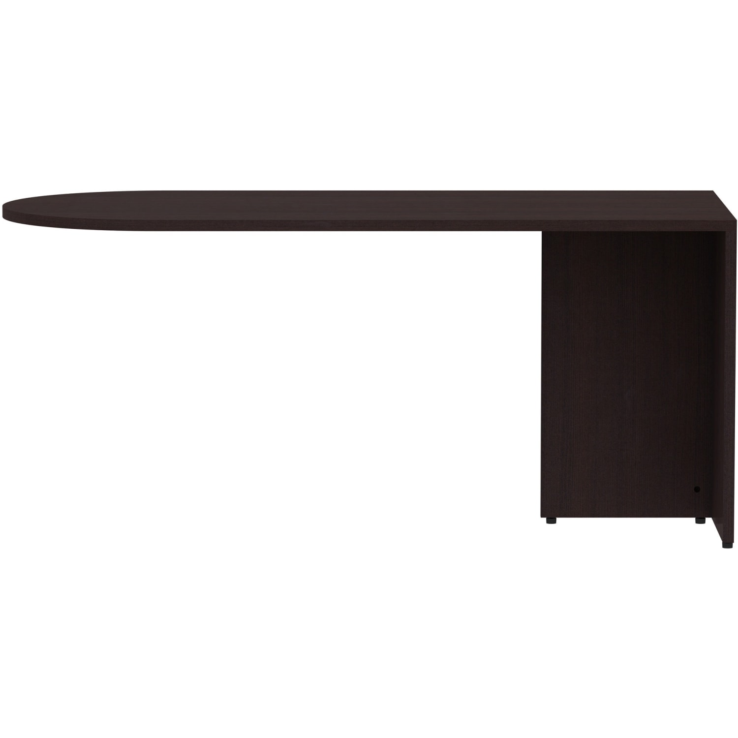 Lorell Essentials 66inW Desk Peninsula, Espresso - Image 3