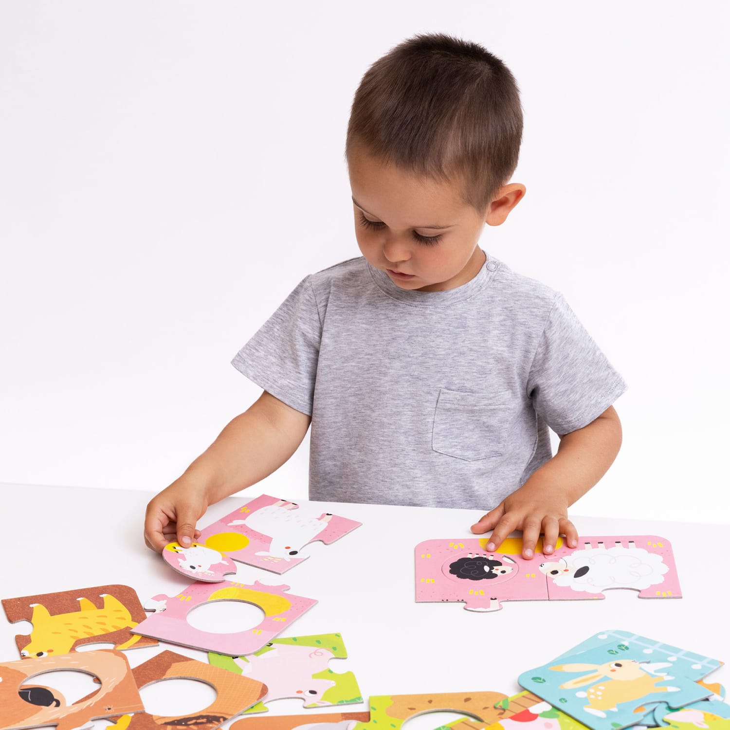 Banana Panda Match The Farm Animals Puzzles, Age 2+ - Image 5