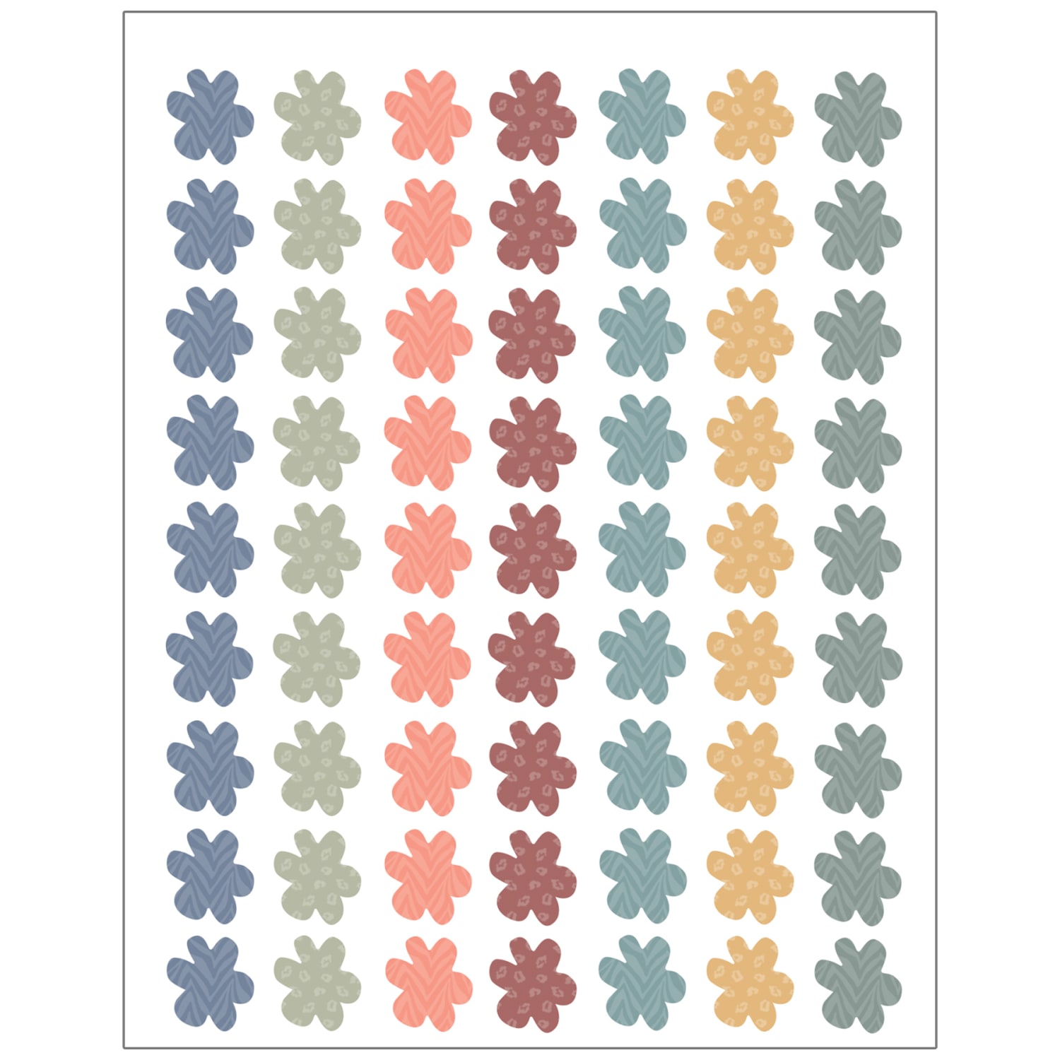 Teacher Created Resources Mini Stickers, Wonderfully Wild Flowers, 378 Stickers Per Pack, Set Of 12 Packs - Image 3