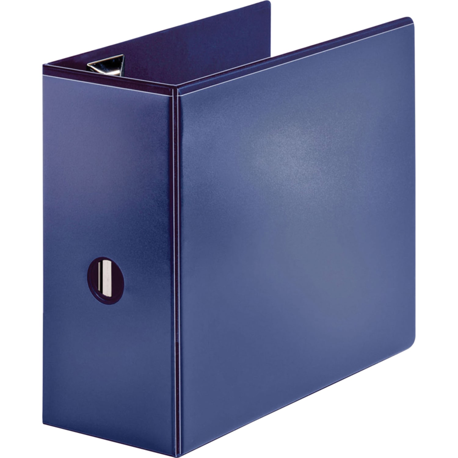 Sparco Easy-Open View 3-Ring Binder, 5in D-Rings, Navy - Image 6