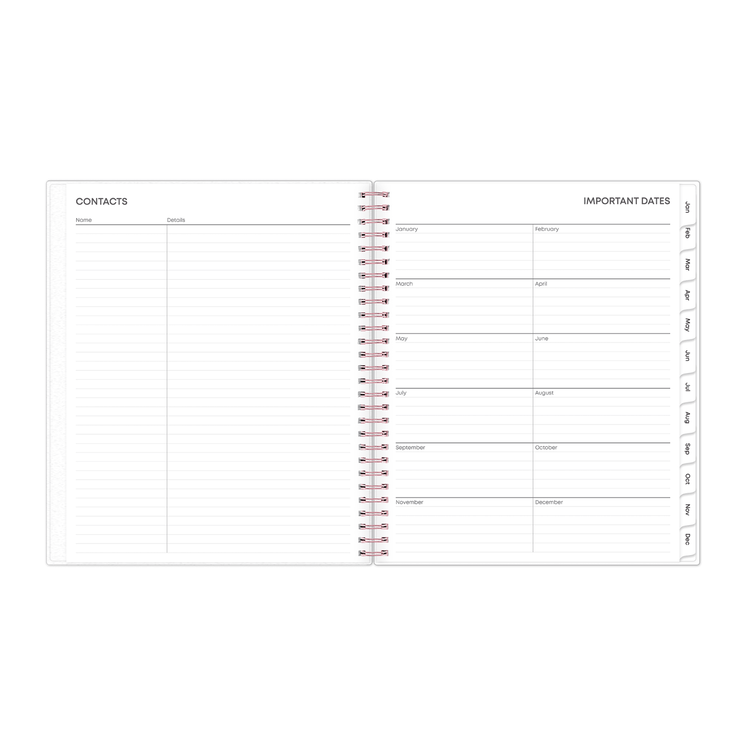 2027 Blue Sky Joselyn Monthly Planning Calendar, 8x10, 0%, Frosted PP, Jan-Dec, RY27 - Image 5
