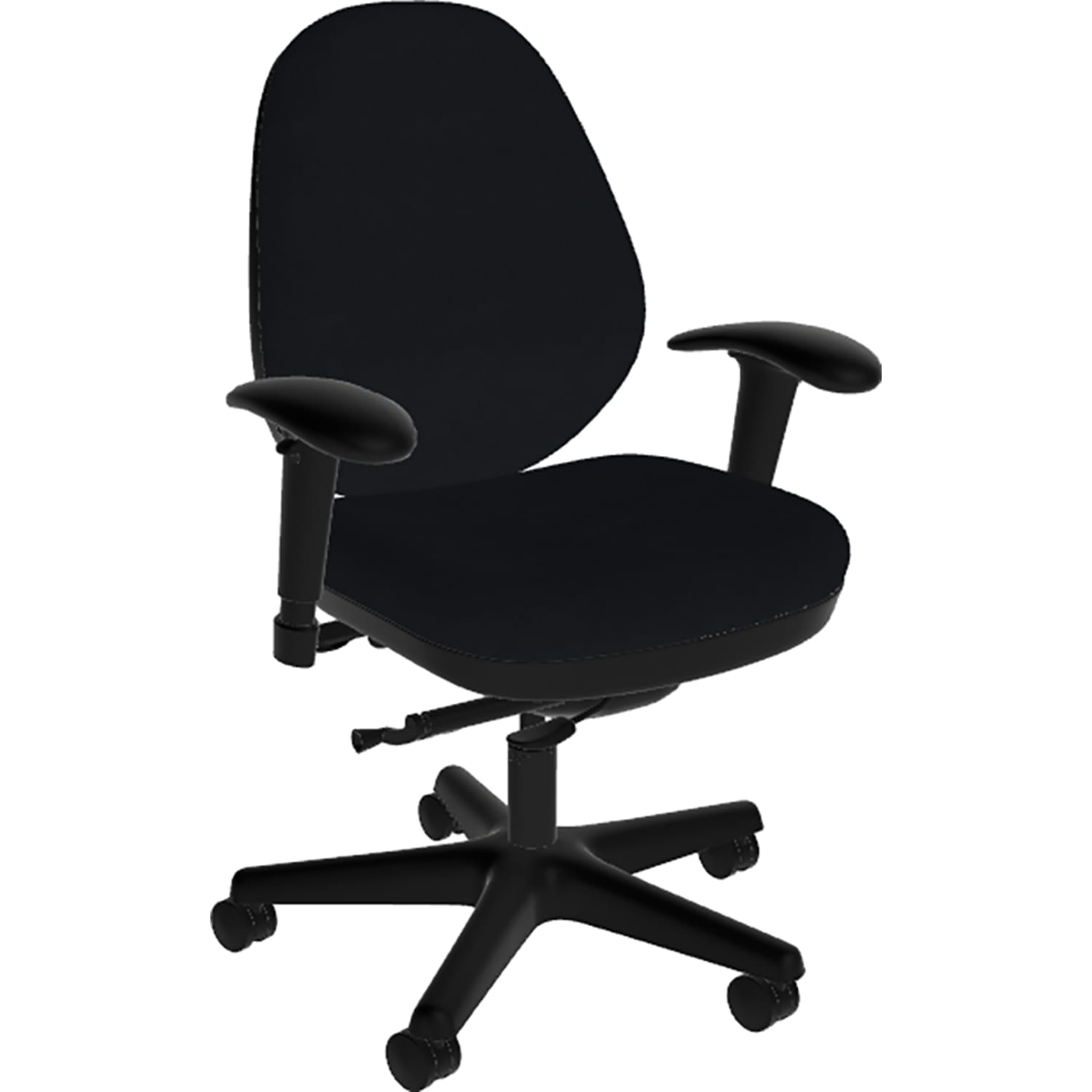 Sitmatic GoodFit Ergonomic Fabric MidBack Task Chair Black GU23SNPC7K21401 PopularChairscom Sitmatic GoodFit Ergonomic Fabric Mid Back Task Chair Black GU23SNPC7K21401 PopularChairscom