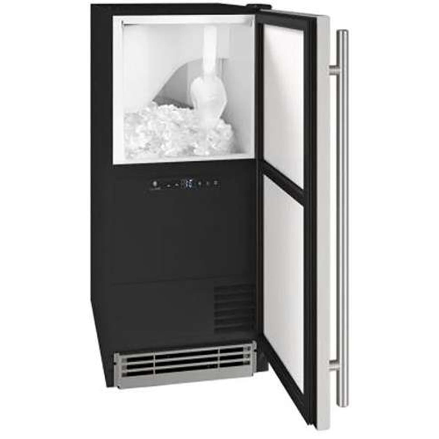 U-Line Bright Shield Lighting Ice Machine, Silver - Image 3