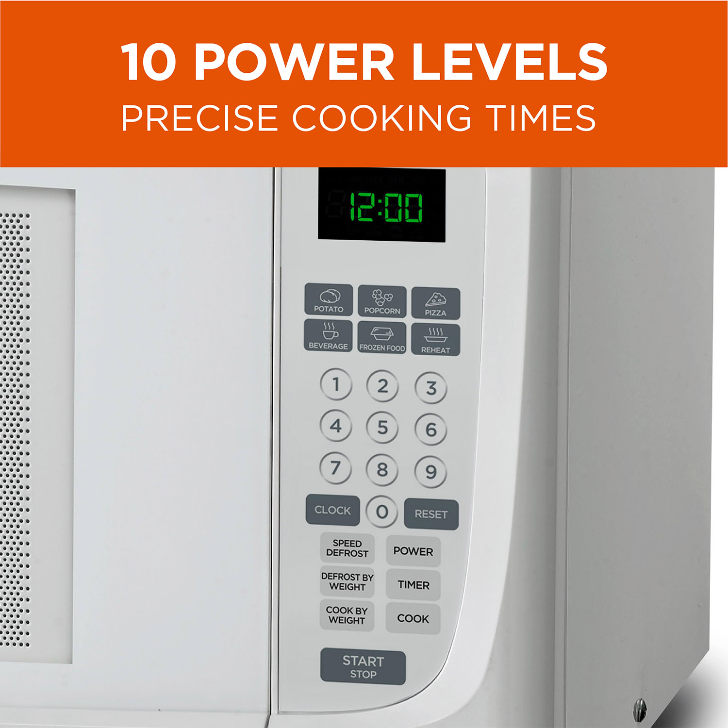 Commercial Chef 1.6 Cu. Ft. Counter-Top Microwave, White - Image 6