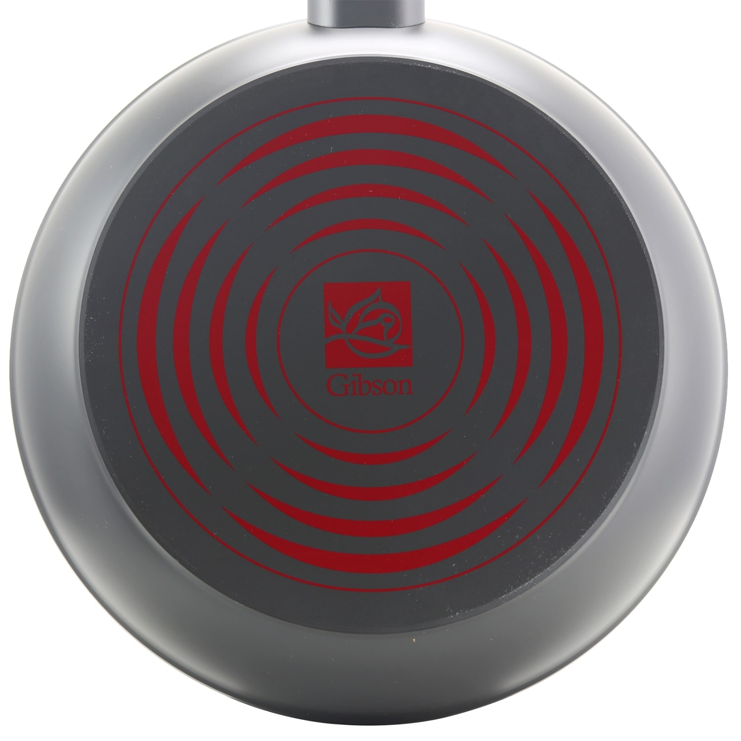 Gibson Home Marengo Aluminum Frying Pan, 10in, Red/Grey - Image 3