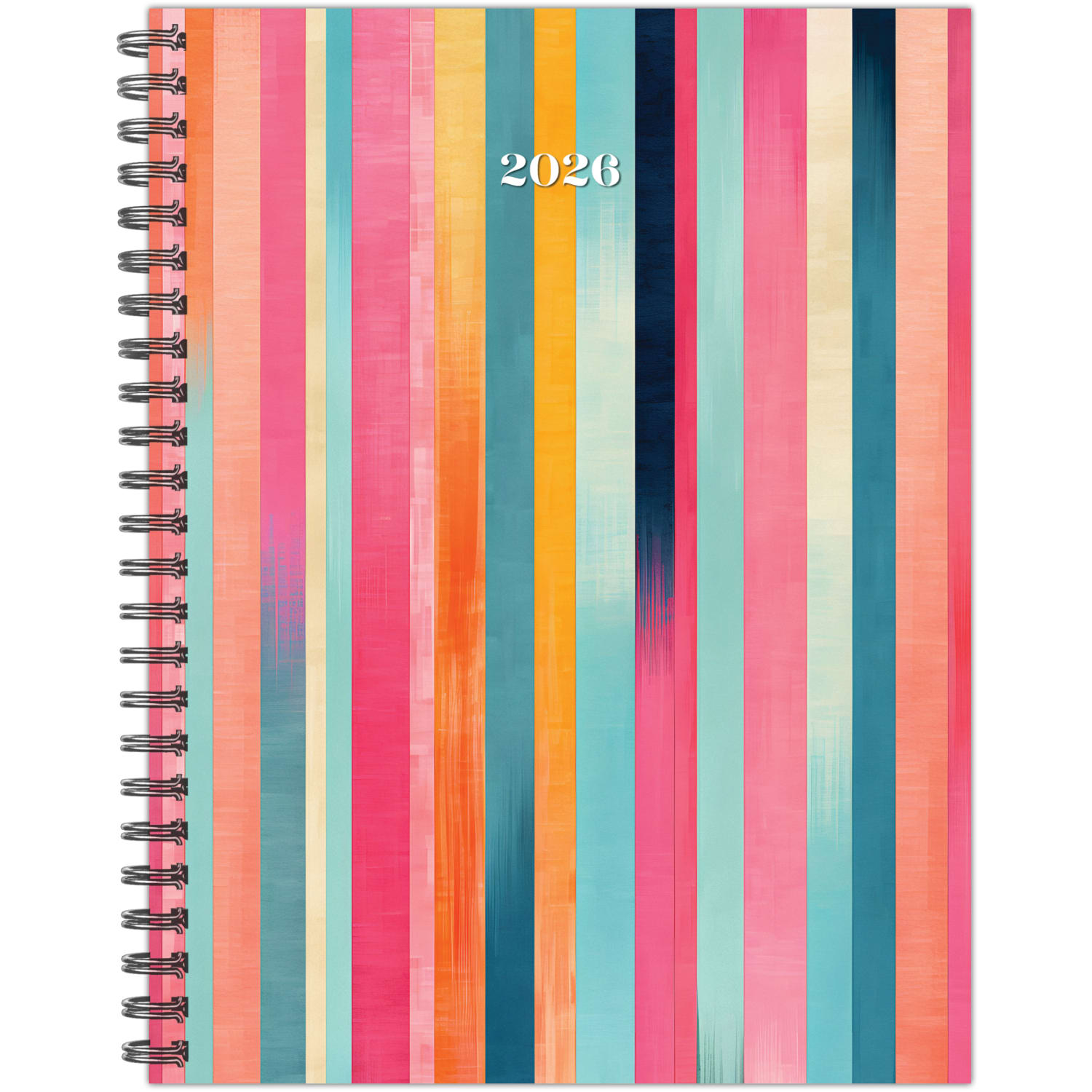 2026 Willow Creek Press Softcover Weekly/Monthly Planner, 6-1/2in x 8-1/2in, Happy Stripe, January To December, 56677 - Image 3