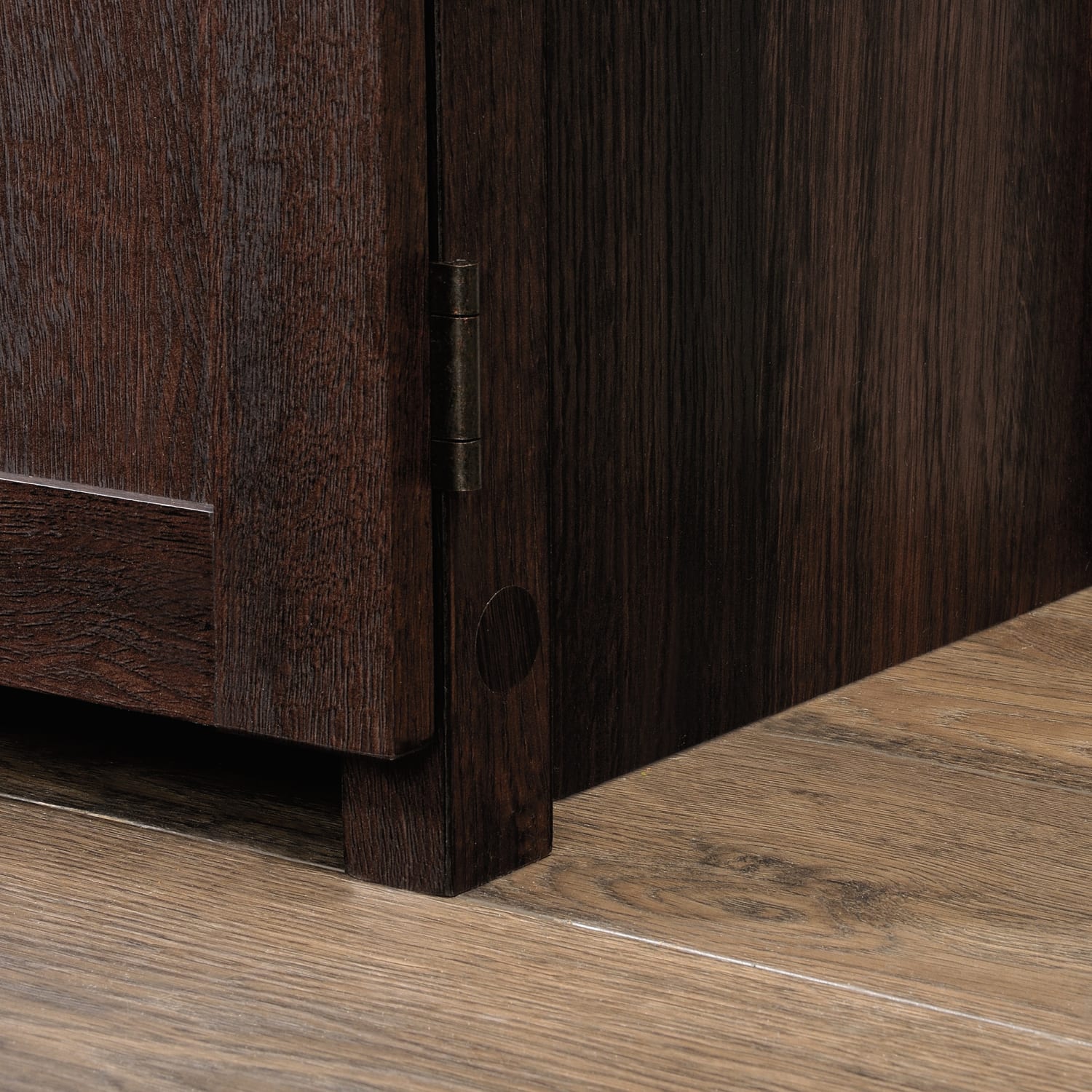 Sauder Homeplus Storage Cabinet, 4 Fixed Shelves, Dakota Oak - Image 6