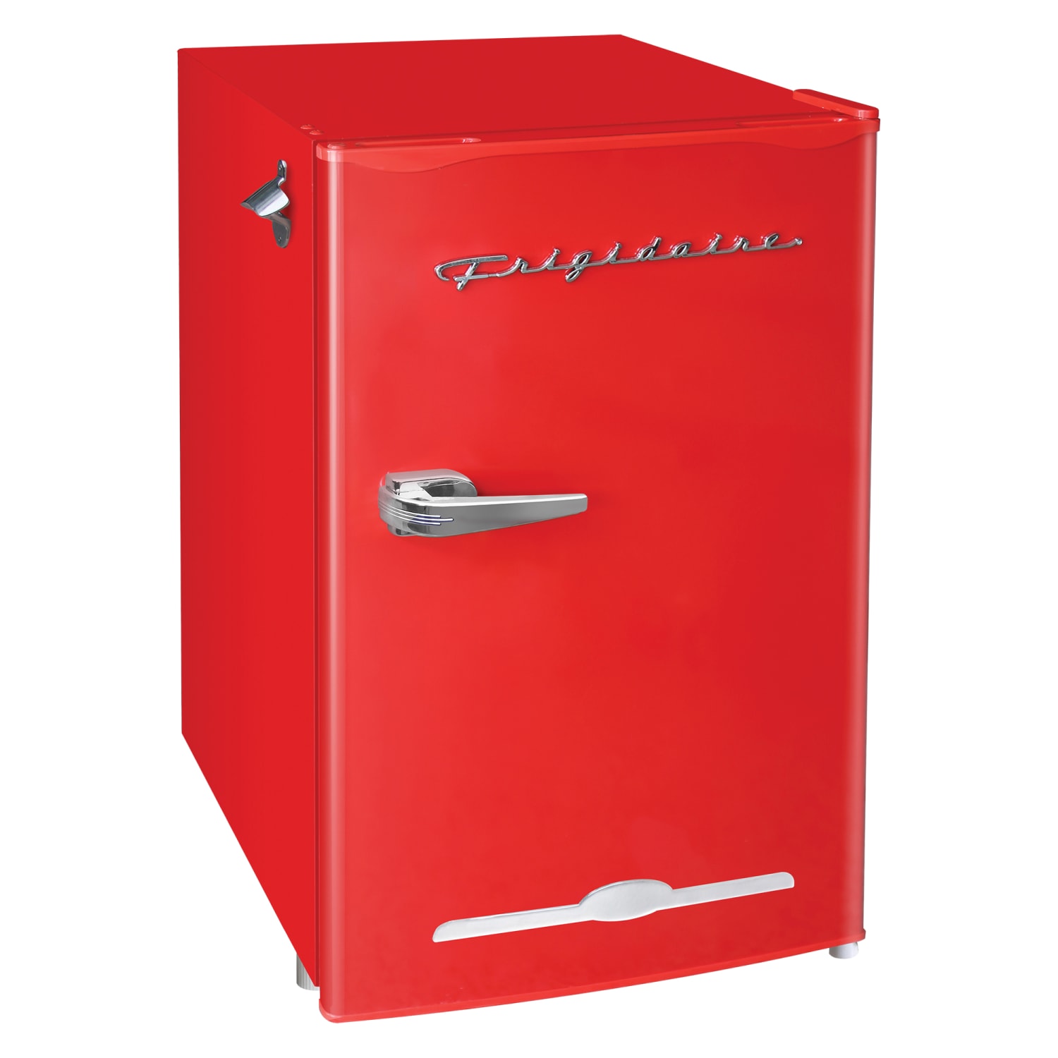 Frigidaire 3.2-cu.-ft. 65-Watt Retro Bar Fridge with Side Bottle Opener, Red, EFR376-B-RED