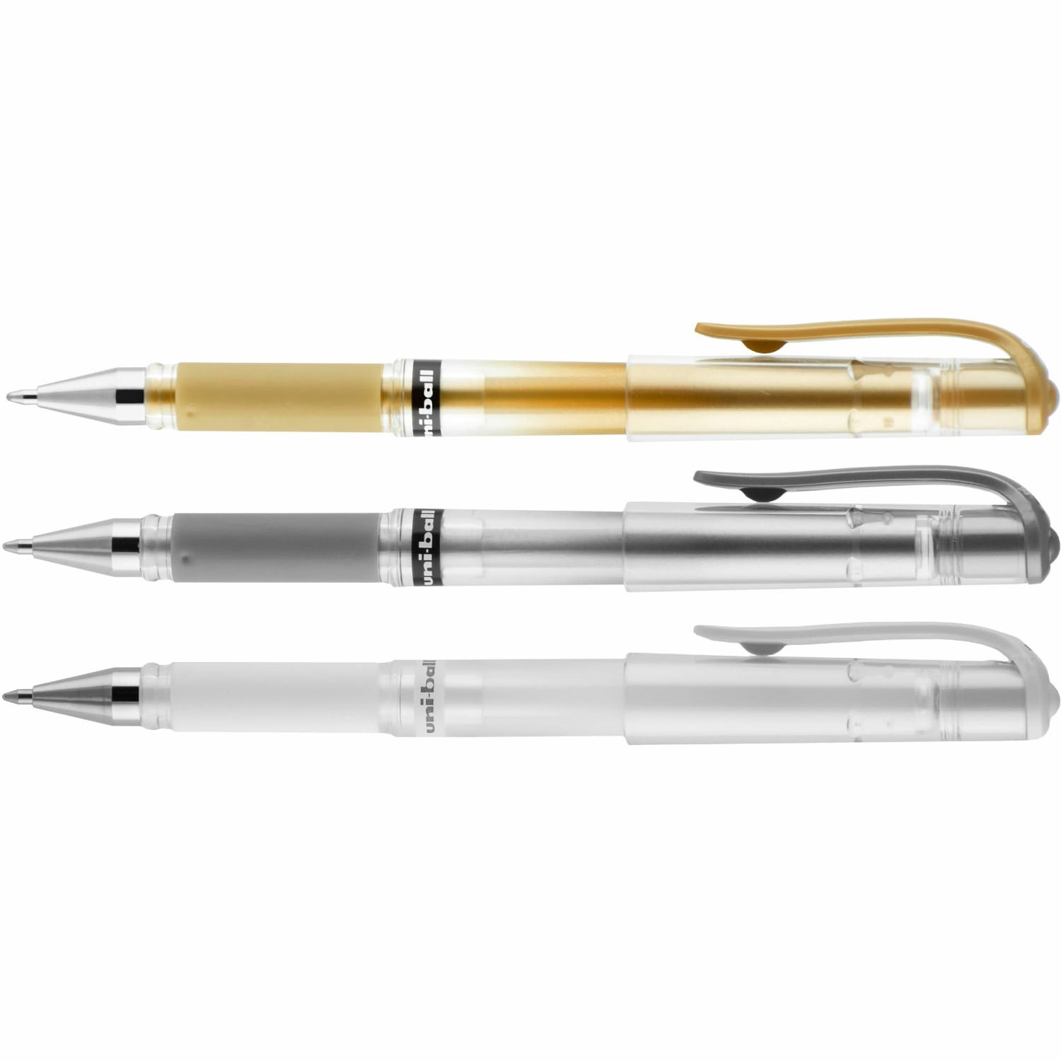 uniball Signo Gel Impact Pens, Pack Of 3, Bold Point, 1.0 mm, Assorted Ink - Image 3