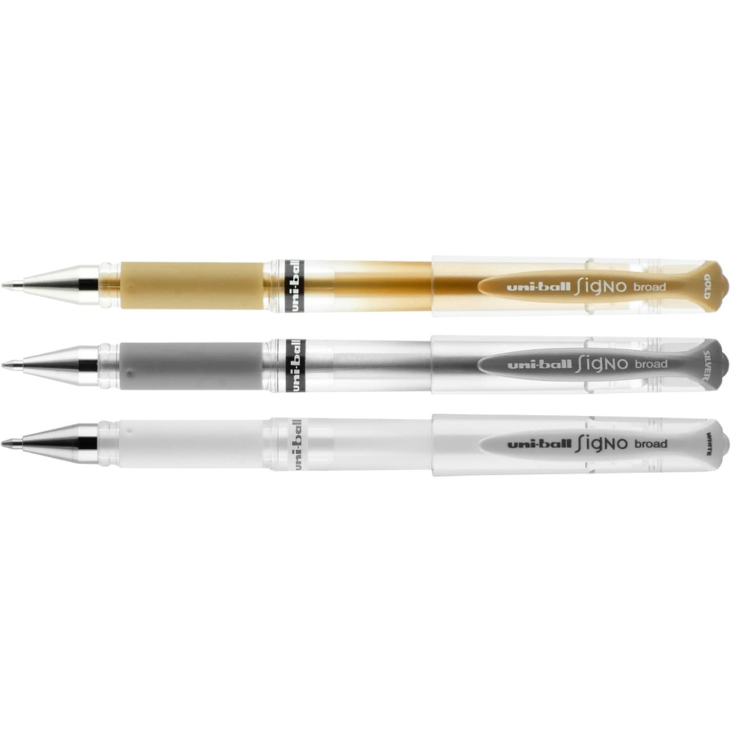 uniball Signo Gel Impact Pens, Pack Of 3, Bold Point, 1.0 mm, Assorted Ink - Image 5