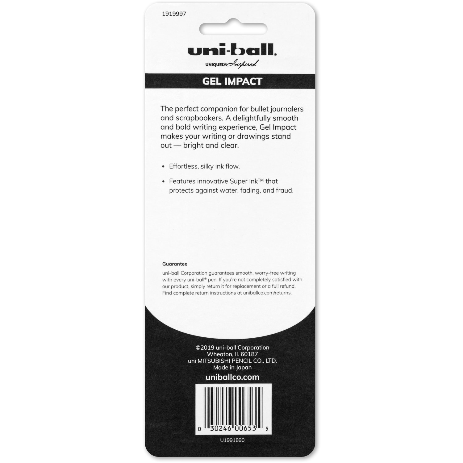 uniball Signo Gel Impact Pens, Pack Of 3, Bold Point, 1.0 mm, Assorted Ink - Image 6
