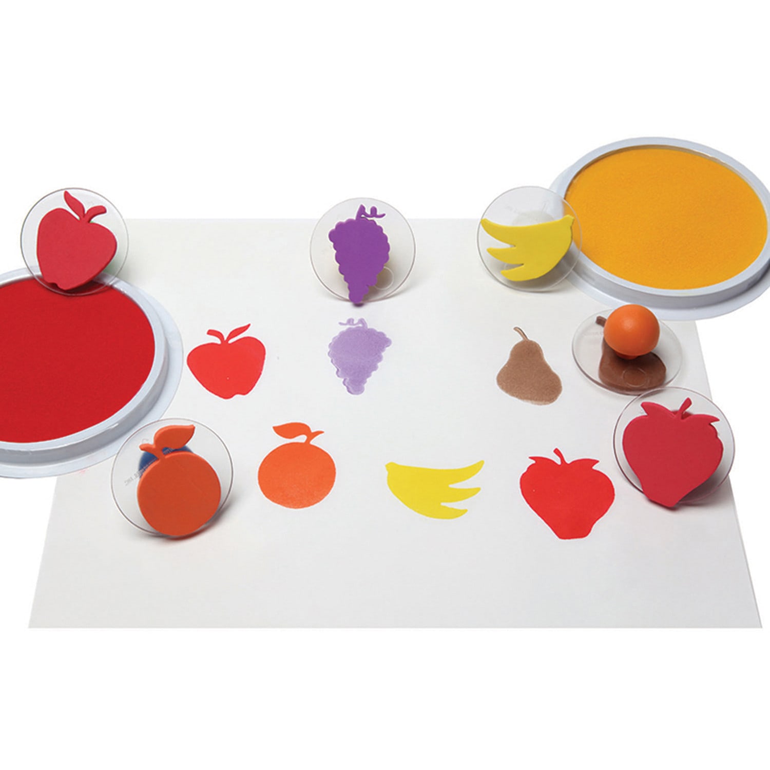 READY 2 LEARN Giant Stampers, Fruit, 6 Per Pack, 2 Packs - Image 4