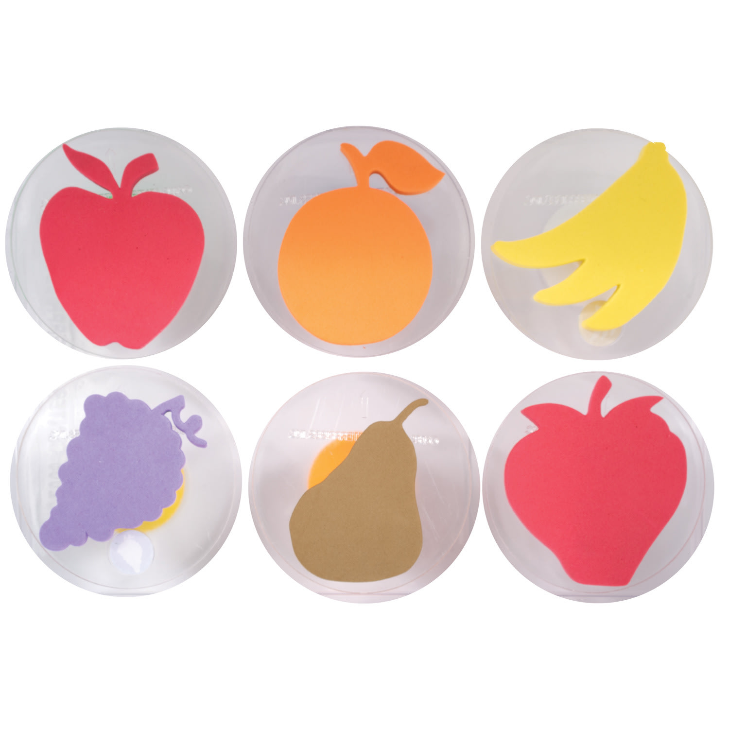 READY 2 LEARN Giant Stampers, Fruit, 6 Per Pack, 2 Packs - Image 5