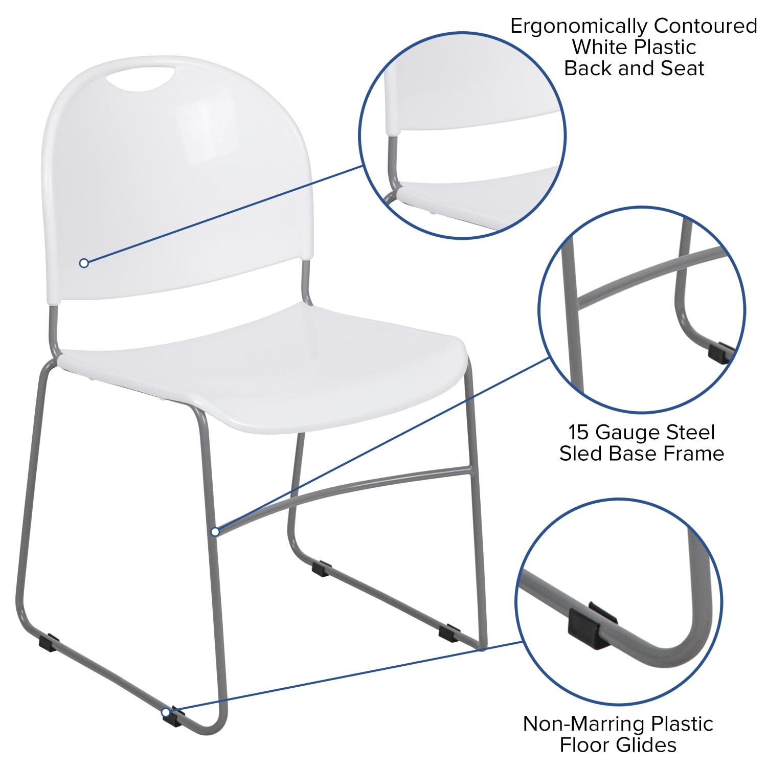 Flash Furniture HERCULES Plastic UltraCompact Stack Chair WhiteSilver PopularChairscom Flash Furniture HERCULES Plastic Ultra Compact Stack Chair WhiteSilver PopularChairscom