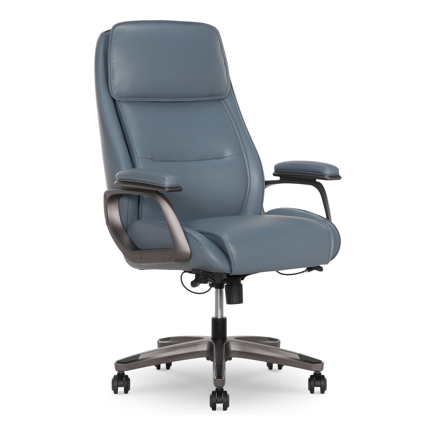 Serta® SmartLayers™ Mosby Ergonomic Vegan Leather High-Back Executive Office Chair, Blue/Dark Gray, BIFMA Compliant - Image 12