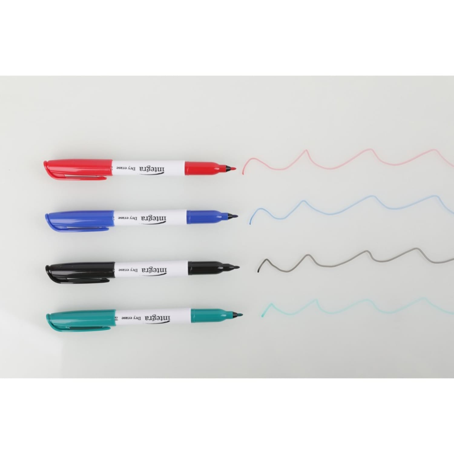 Integra Dry-Erase Markers - Fine Marker Point - Assorted Alcohol Based Ink - 4 / Set - Image 3