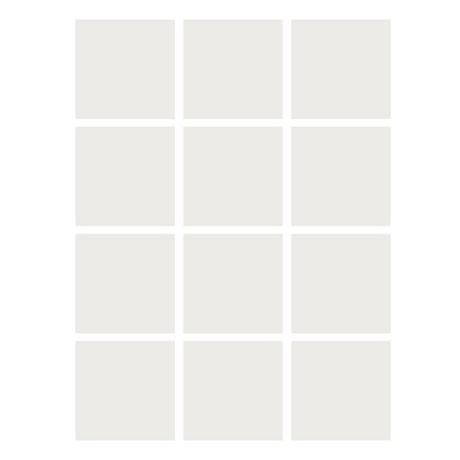 Flipside Products Dry-Erase Stickables With Dry-Erase Marker, 4in x 4in, White, 12 Stickables Per Pack, Set Of 2 Packs