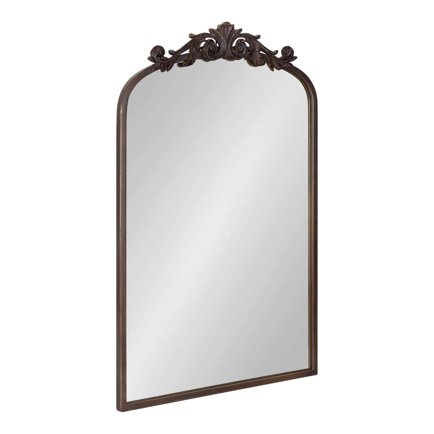 Uniek Kate And Laurel Arendahl Arched Mirror, 30-3/4inH x 19inW x 1-1/2inD, Bronze