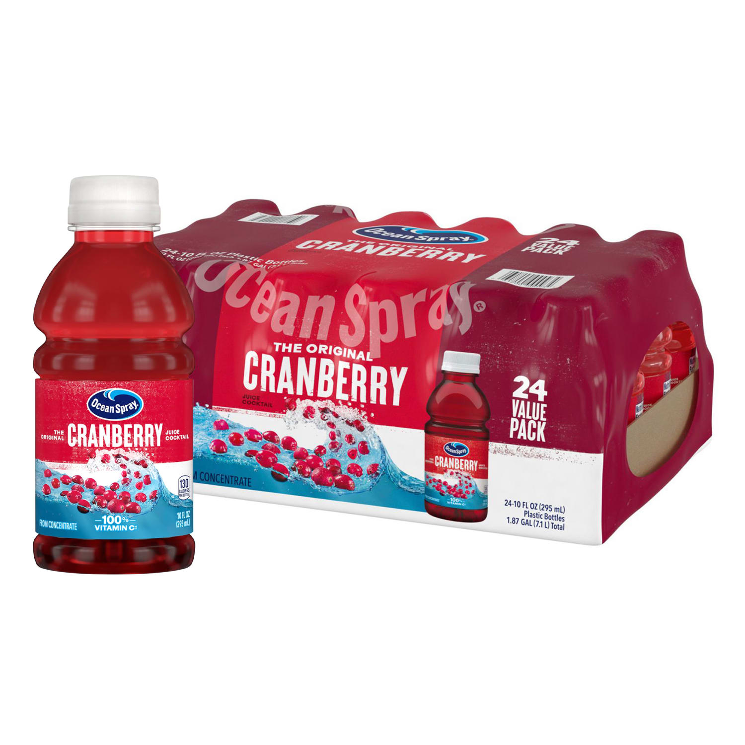 Ocean Spray Cranberry Juice Cocktail, 10 Oz, Case Of 24 Cans - Image 4