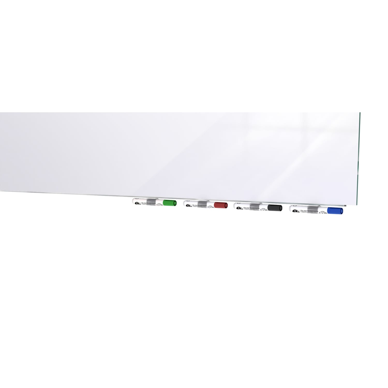 Ghent Aria Low Profile Glassboard, Magnetic, 48inH x 60inW, White - Image 4