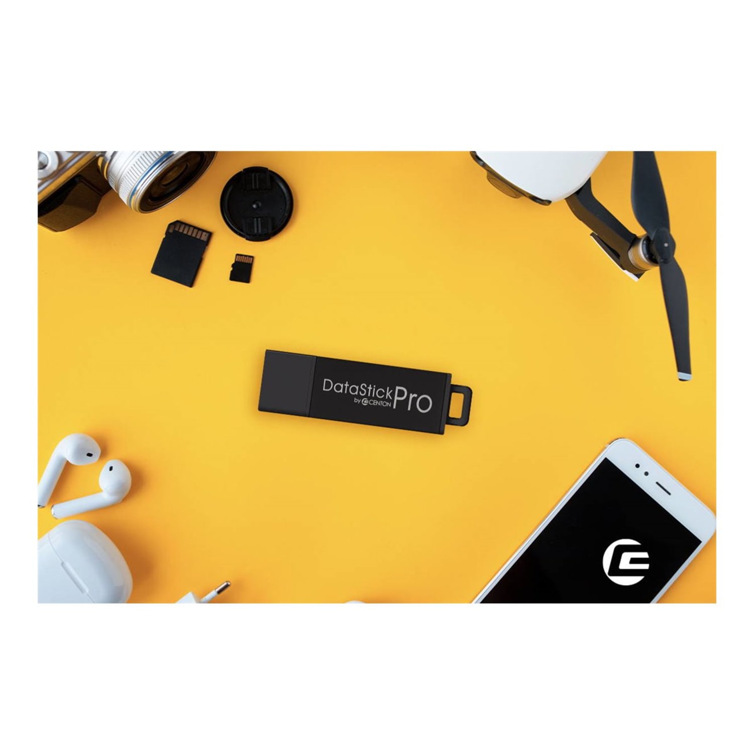 Centon DS Push USB 3.2 G1 USB Drive, 128GB, Black - Image 4