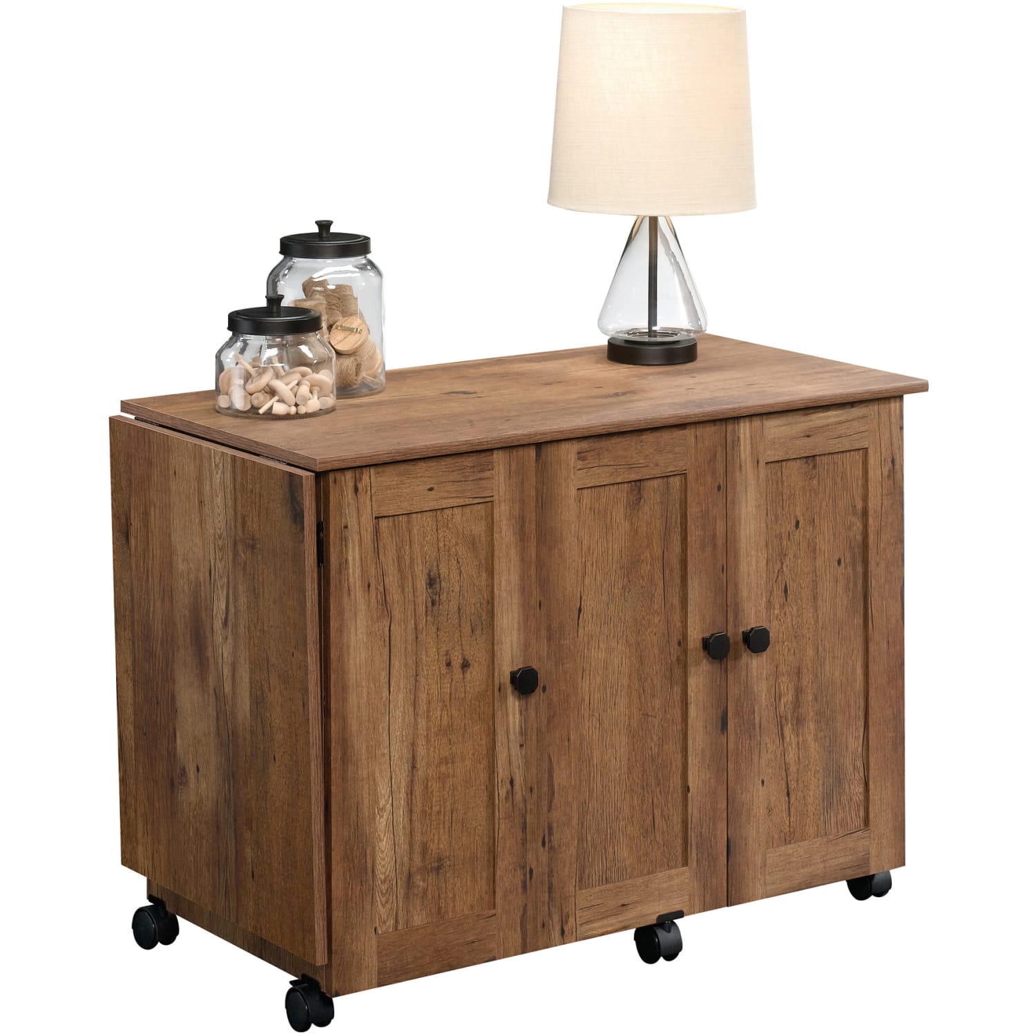 Sauder Select Sewing And Craft Table, 29inH x 40inW, Vintage Oak - Image 3