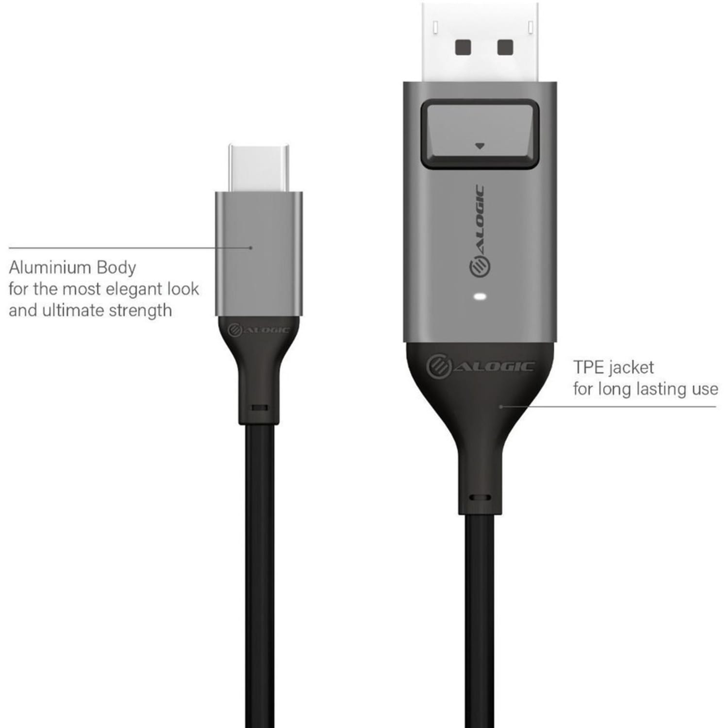 Alogic 2M Ultra Usb-C Male To Dp, Ulcdp02Sgr - Image 3