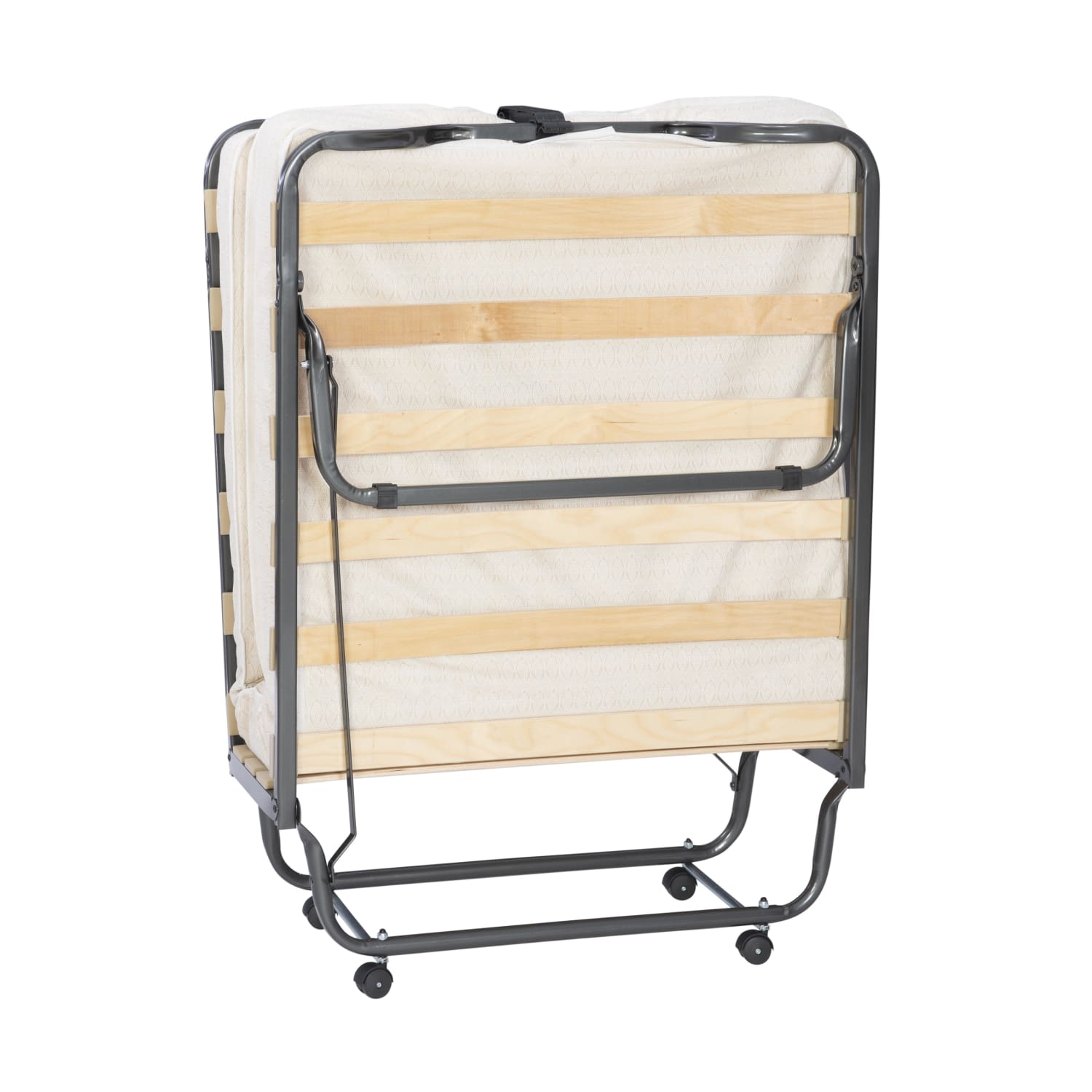 Linon Luxor Folding Bed With Memory Foam 16 14inH x 31 12inW x 78 45inD Beige PopularChairscom