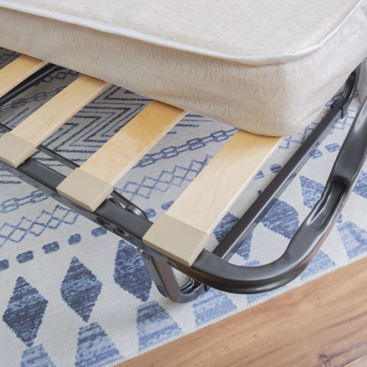 Linon Luxor Folding Bed With Memory Foam, 16-1/4inH x 31-1/2inW x 78-4/5inD, Beige - Image 8