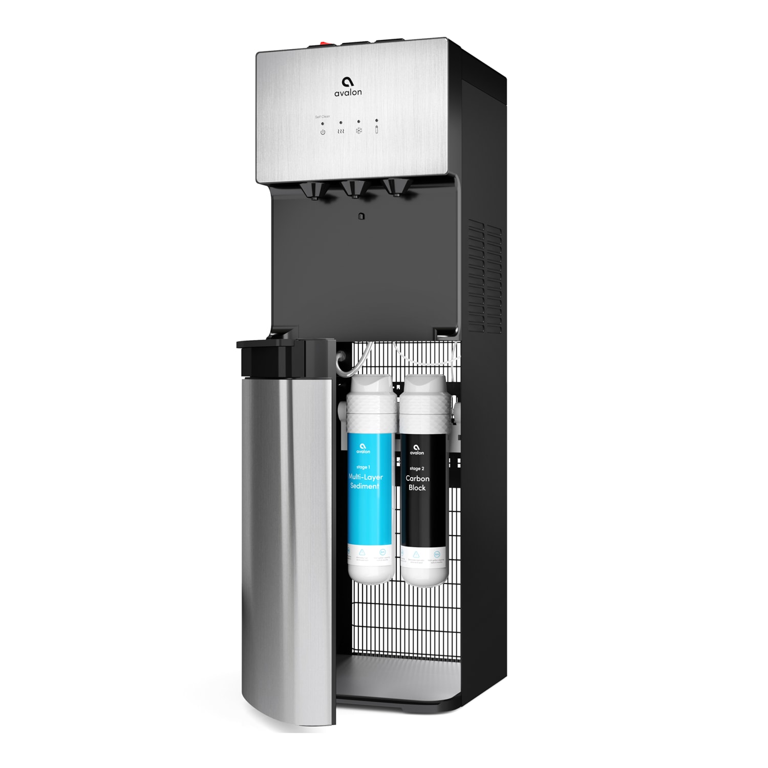 Avalon Self Cleaning Bottleless Water Cooler Water Dispenser - Hot, Cold & Room Water, Durable Stainless Steel Cabinet - A5BOTTLELESS