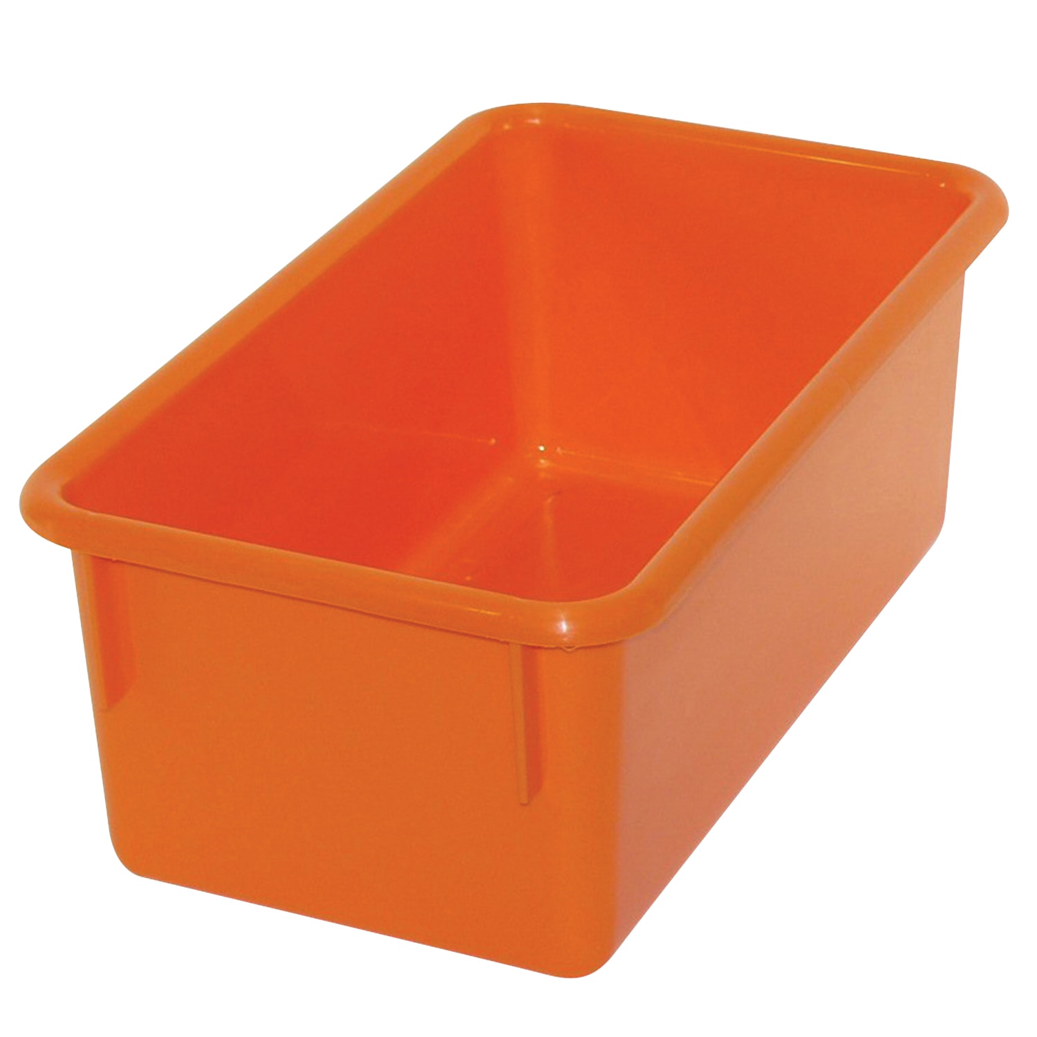 Romanoff Stowaway Trays, 5-1/4inH x 7-3/4inW x 13-1/4inD, Orange, Pack Of 3 Trays - Image 3