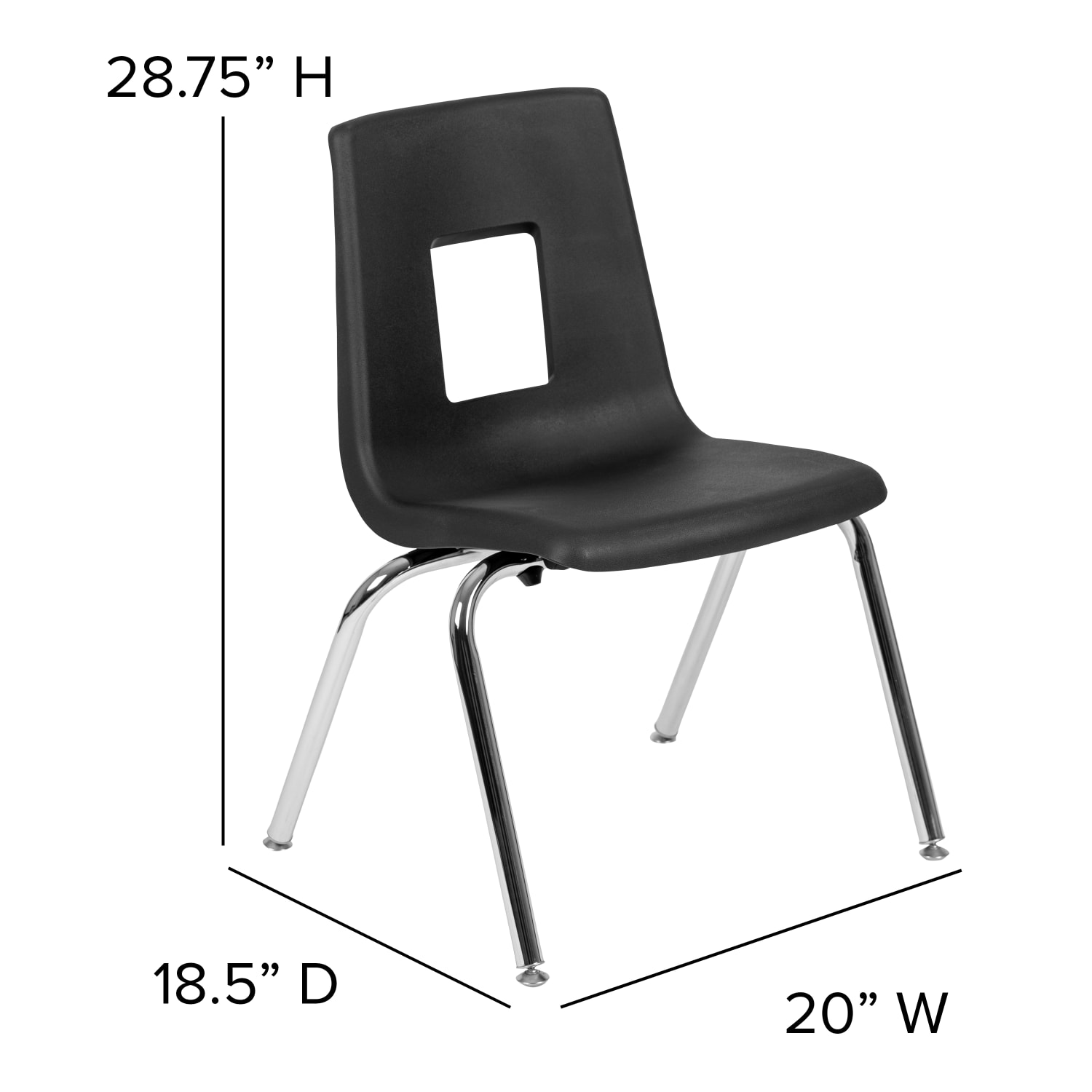 Flash Furniture Advantage Student Stacking School Chair BlackSilver ADVSSC16BLK PopularChairscom Flash Furniture Advantage Student Stacking School Chair BlackSilver ADVSSC16BLK PopularChairscom