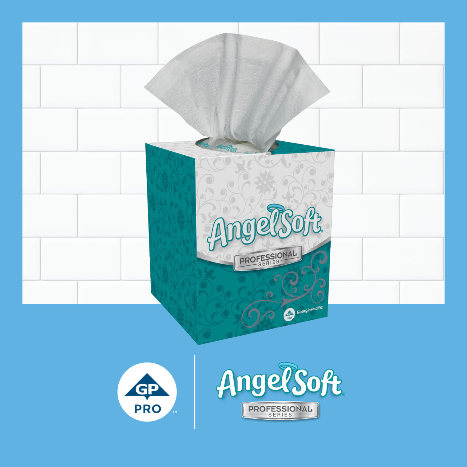 Angel Soft Professional Series by GP PRO 2-Ply Facial Tissue, 96 Sheets Per Box, Case Of 36 Boxes - Image 4