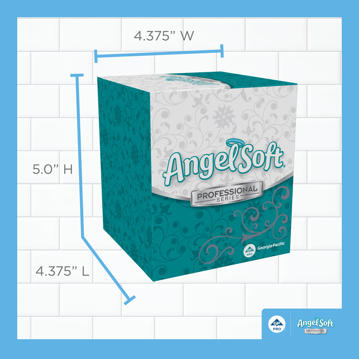 Angel Soft Professional Series by GP PRO 2-Ply Facial Tissue, 96 Sheets Per Box, Case Of 36 Boxes - Image 5