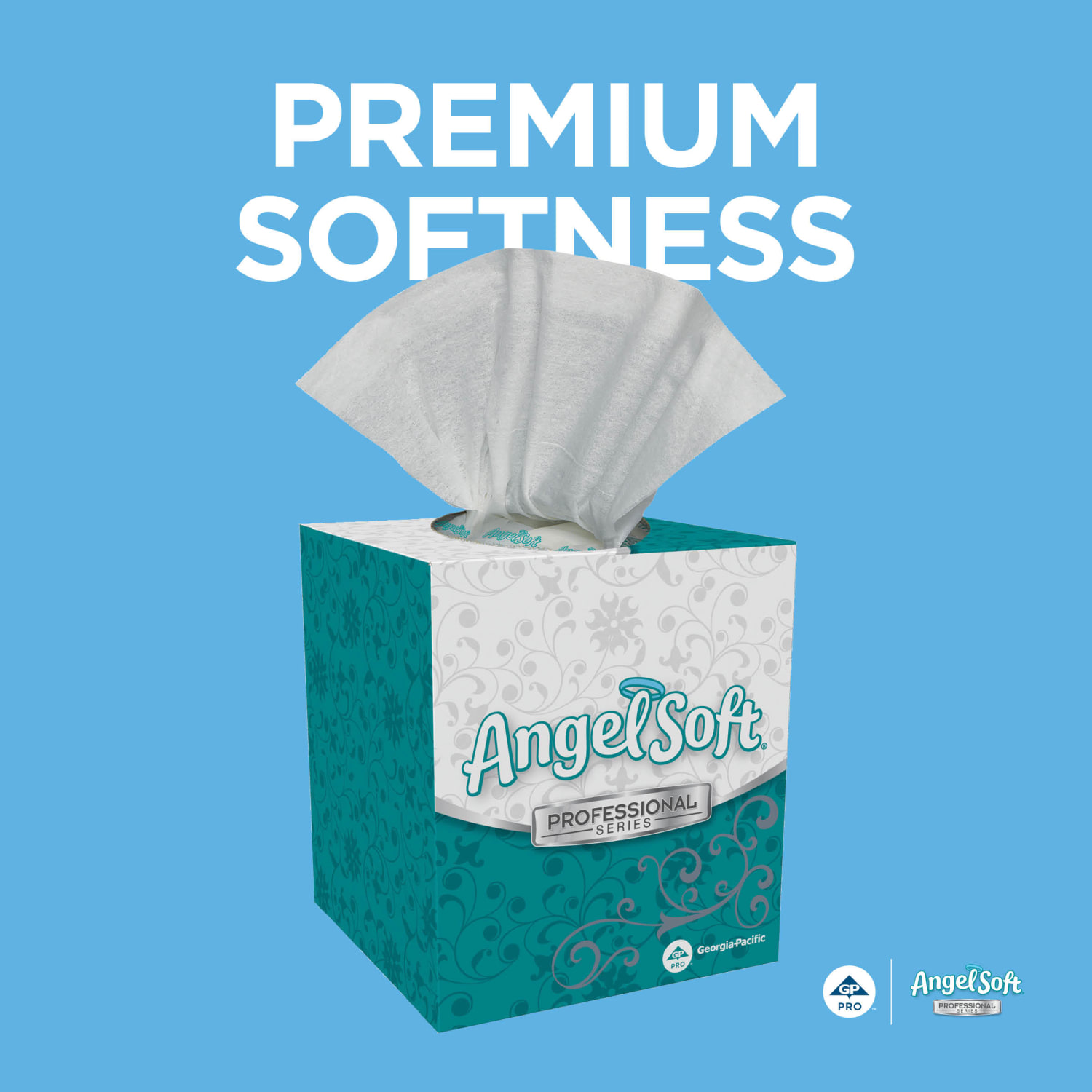 Angel Soft Professional Series by GP PRO 2-Ply Facial Tissue, 96 Sheets Per Box, Case Of 36 Boxes - Image 6
