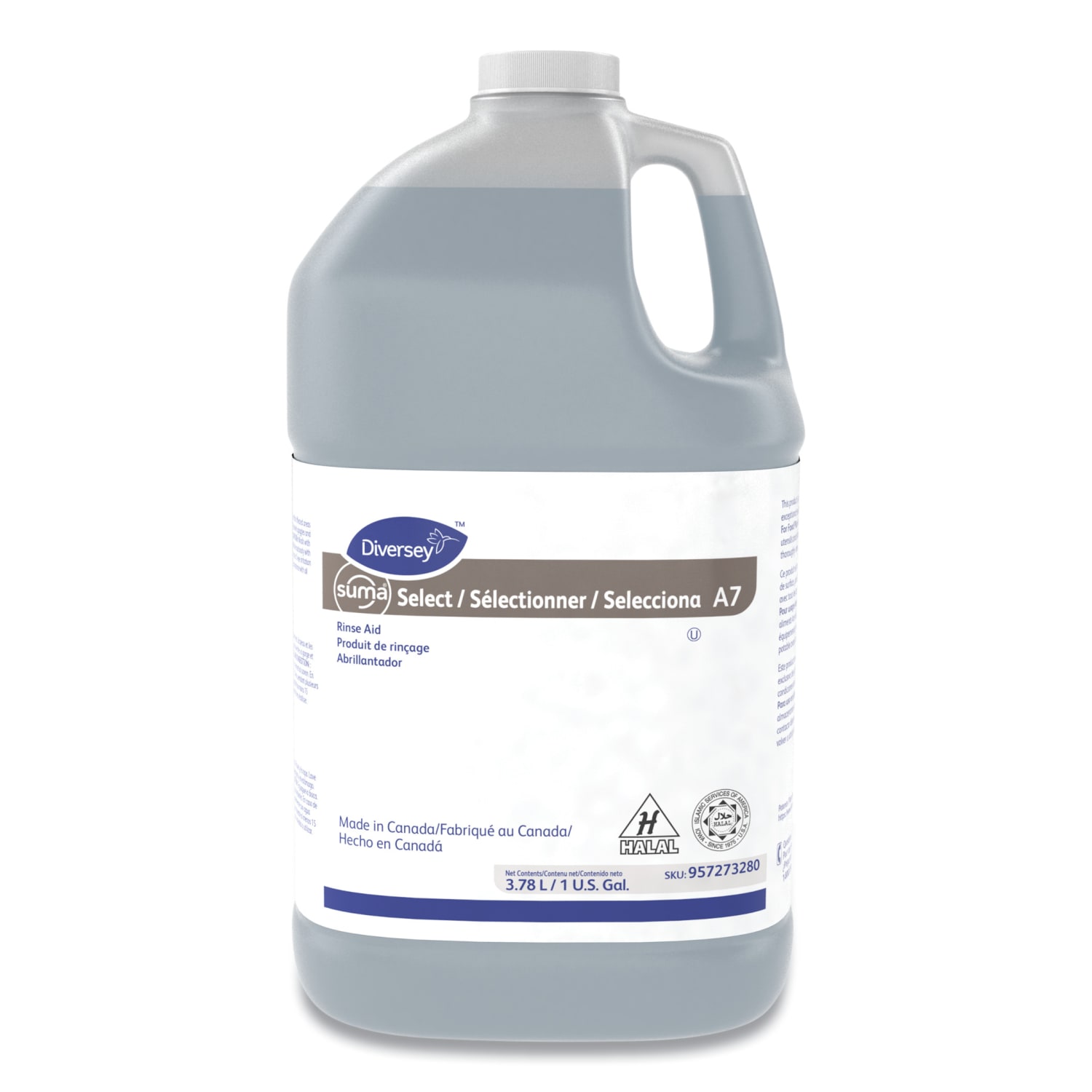 Diversey Suma Select A7 Rinse Aids, 1 Gallon, Pack Of 4 Jugs - Image 3
