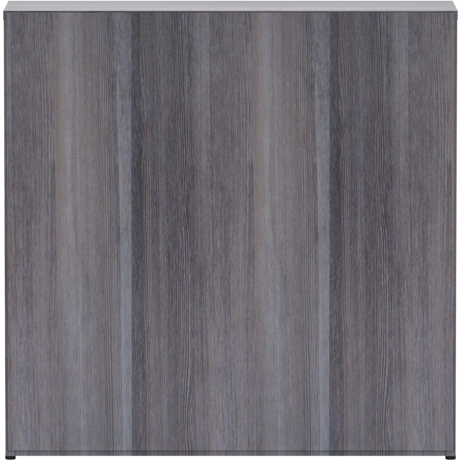 Lorell Laminate 3-Shelf Modular Shelving Bookcase, 36inH x 36inW x 12inD, Weathered Charcoal - Image 5