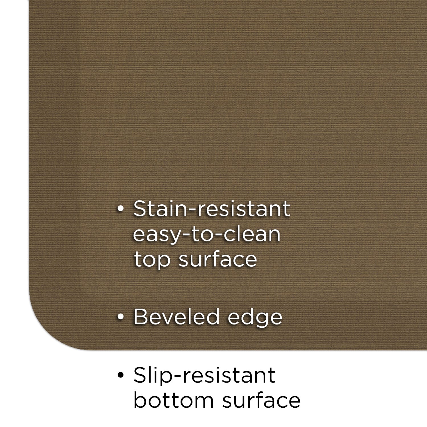 GelPro Designer Comfort Polyurethane Anti-Fatigue Mat For Hard Floors, 20in x 30in, Grasscloth Khaki - Image 3