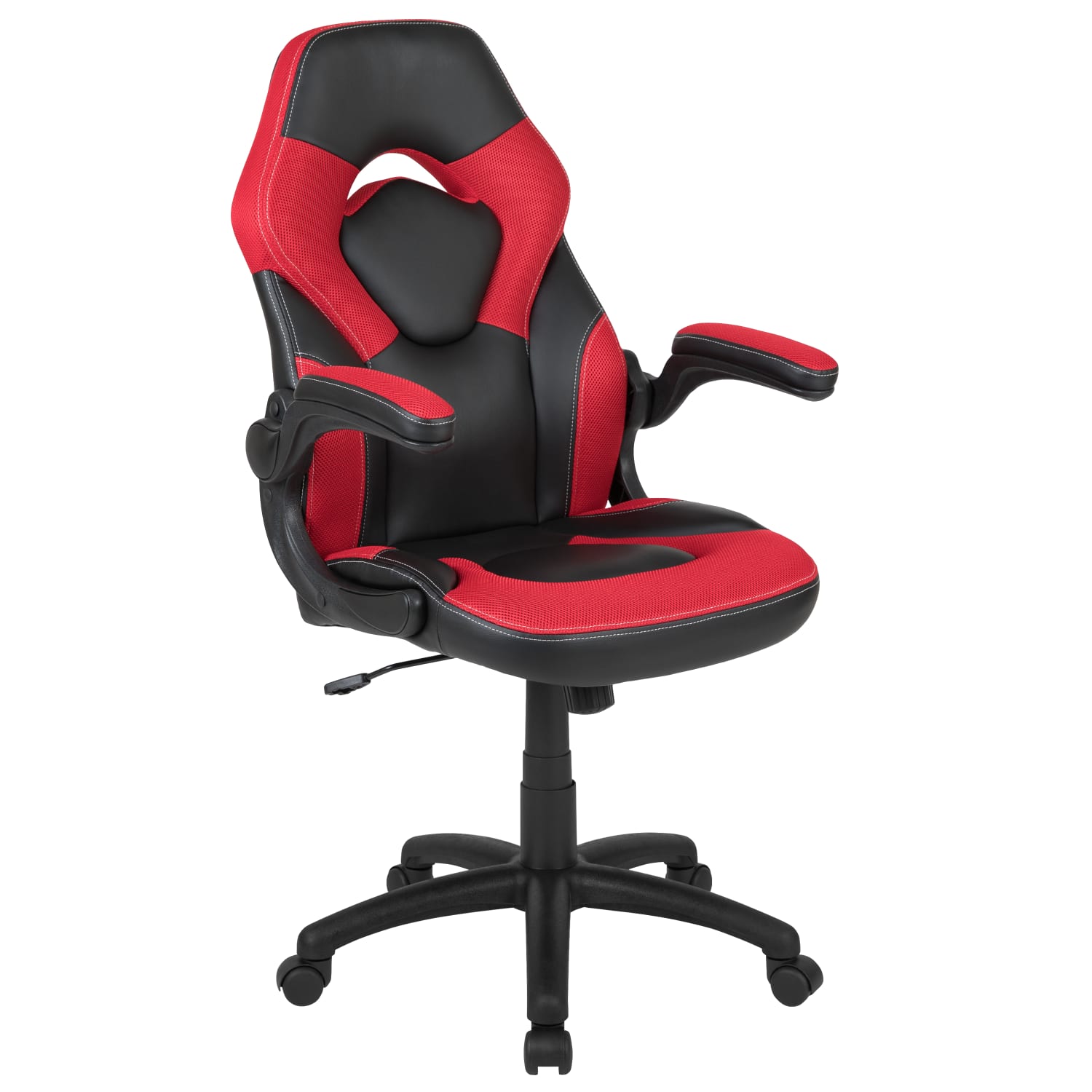 Flash Furniture X10 Ergonomic LeatherSoft Faux Leather HighBack Racing Gaming Chair With FlipUp Arms RedBlack PopularChairscom Flash Furniture X10 Ergonomic LeatherSoft Faux Leather High Back Racing Gaming Chair With Flip Up Arms RedBlack PopularChairscom