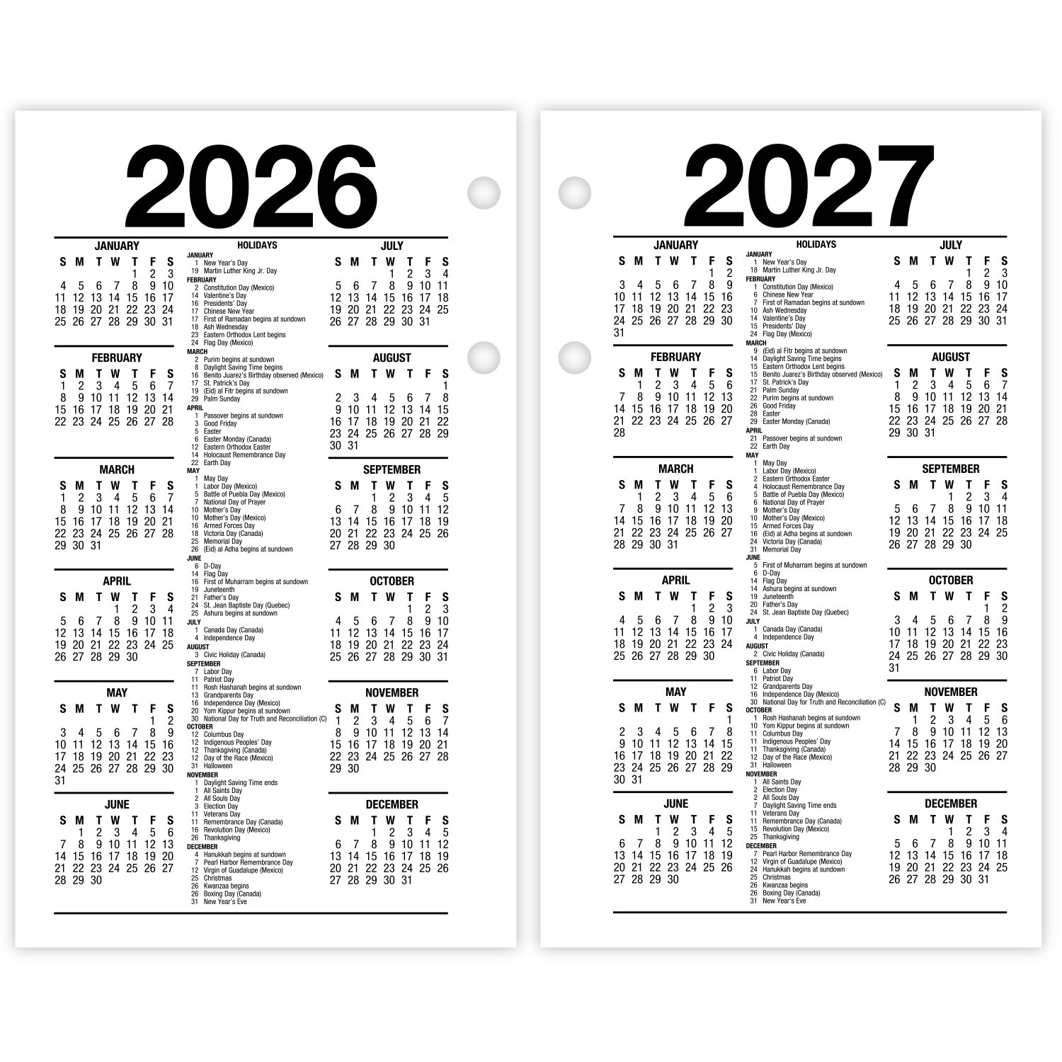 AT-A-GLANCE 2026 Financial Daily Desk Calendar Refill, Standard, 3 1/2in x 6in - Image 3