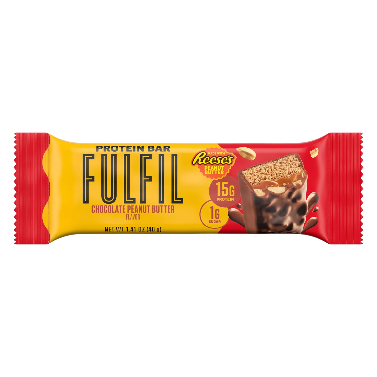 FULFIL Chocolate Peanut Butter Flavor Vitamin & Protein Standard Bars, 1.41 Oz, Total Qty 24 - Image 4
