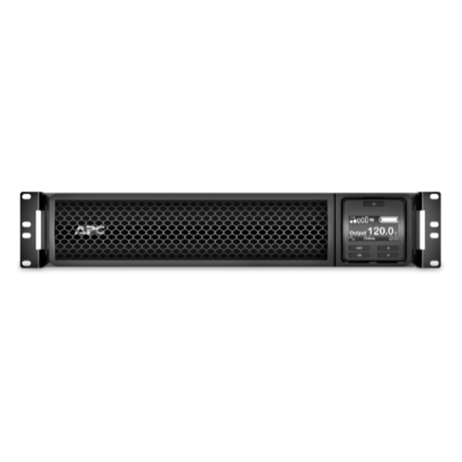 APC Smart-UPS On-Line, 3kVA, Rackmount 2U, 120V, 8x 5-20R+1x L5-30R NEMA outlets, Network Card, Extended runtime, W/ rail kit - 2U Rack-mountable - 3 Hour Recharge - 120 V Input - 120 V AC Output - Sine Wave - 1 x NEMA L5-30R, 8 x NEMA 5-20R - Image 3