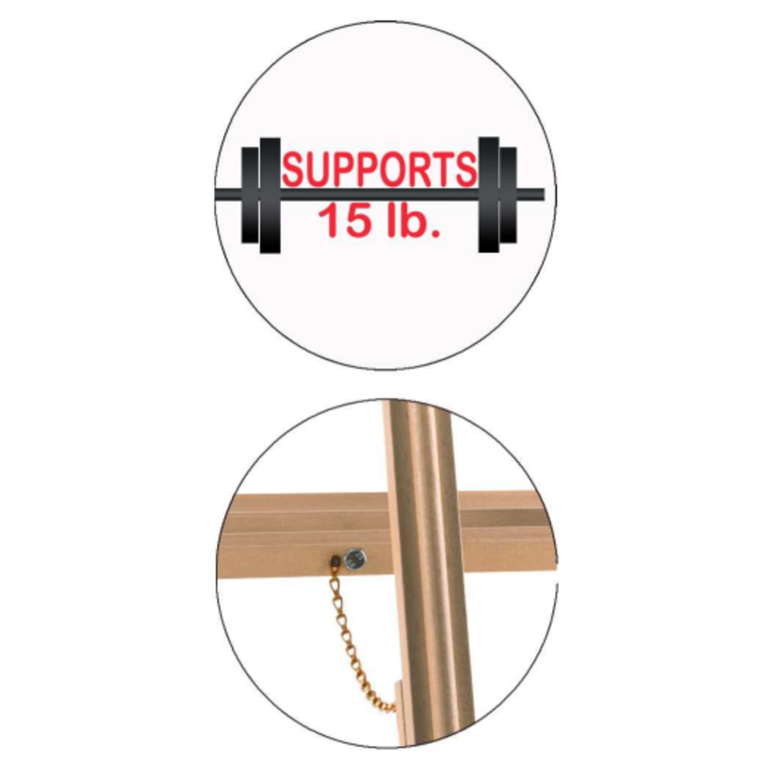Office Depot Brand Display Easel, Wood - Image 3