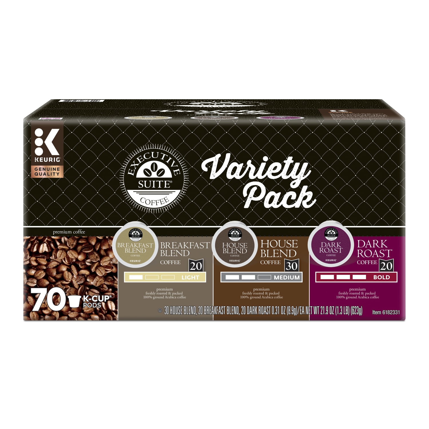 Executive Suite Coffee Single-Serve Coffee K-Cup Pods, Variety Pack, Carton Of 70 - Image 4