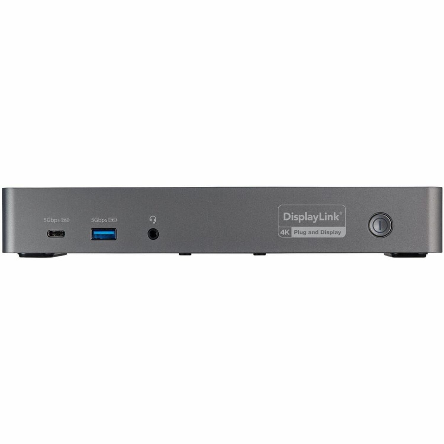 StarTech.com USB-C & USB-A Dock - Hybrid Triple Monitor Laptop Docking Station DisplayPort & HDMI 4K 60Hz/85W PD/6x USB/GbE/USB 3.1 Gen 2 - Image 5