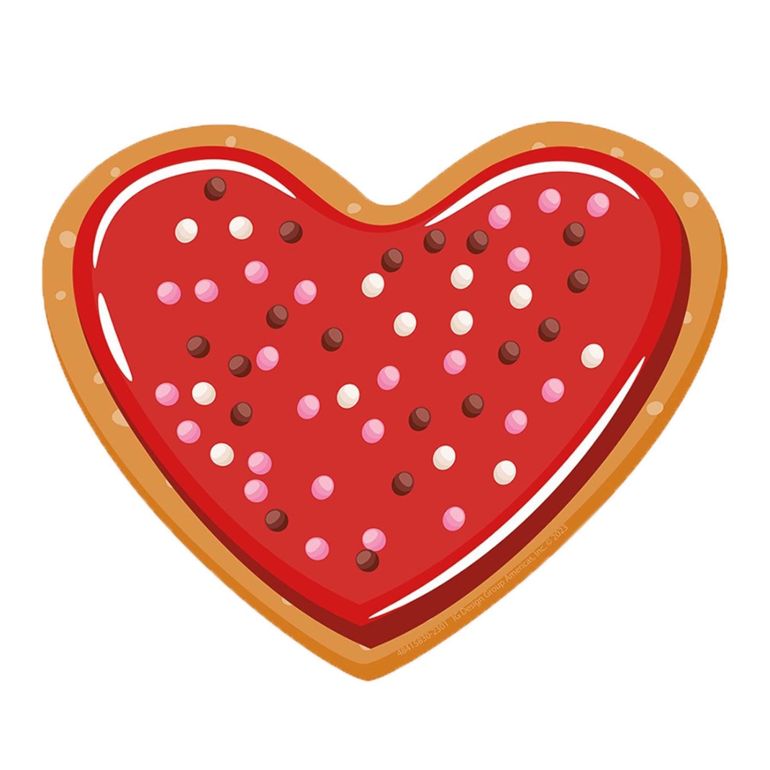Eureka Paper Cut-Outs, Heart Cookies, 5-1/2in x 5-1/2in, 36 Cut-Outs Per Pack, Bundle Of 3 Packs - Image 6