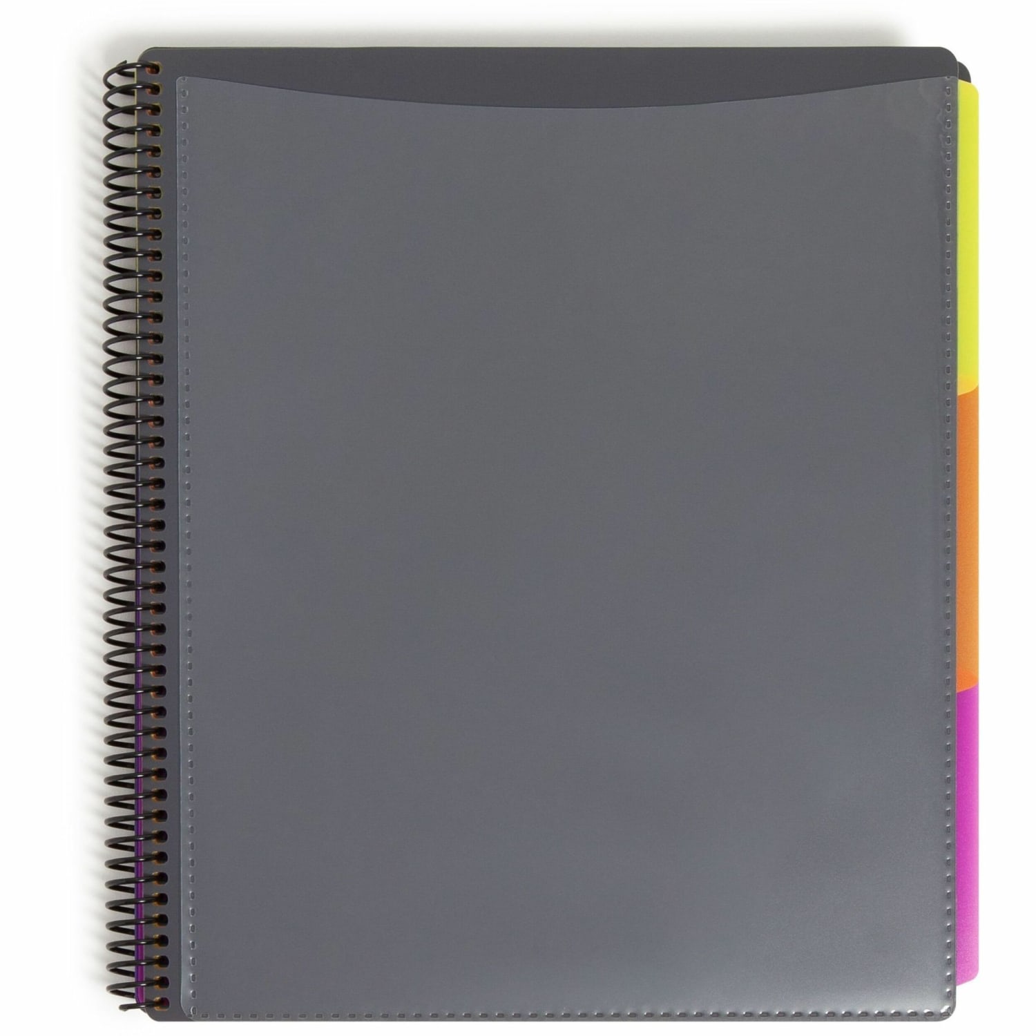 Smead Project Organizer - Letter - 8 1/2inx11in Sheet Size - Spiral Fastener - 24 Inside Back Pocket(s) - 89206 - Image 3