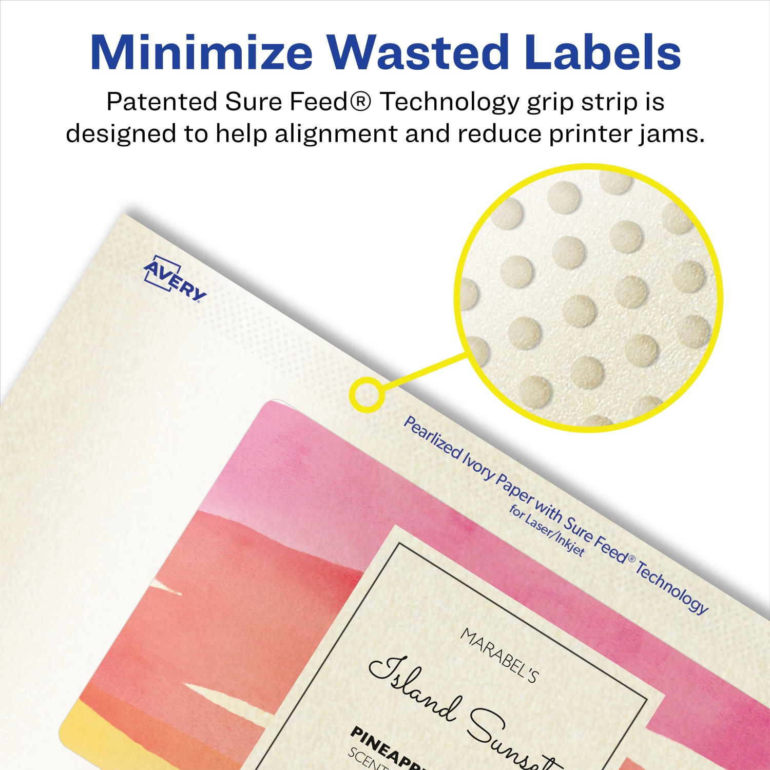 Avery Pearlized Permanent Labels With Sure Feed, 94278-PIP100, Rectangle, 4in x 6in, Ivory, Pack Of 200 Labels - Image 5