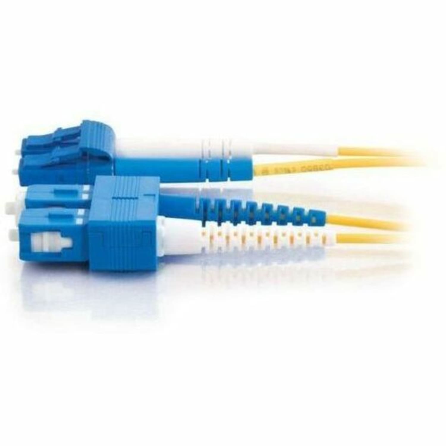C2G 7m LC-SC 9/125 Duplex Single Mode OS2 Fiber Cable, Yellow, 23ft, 37469 - Image 5