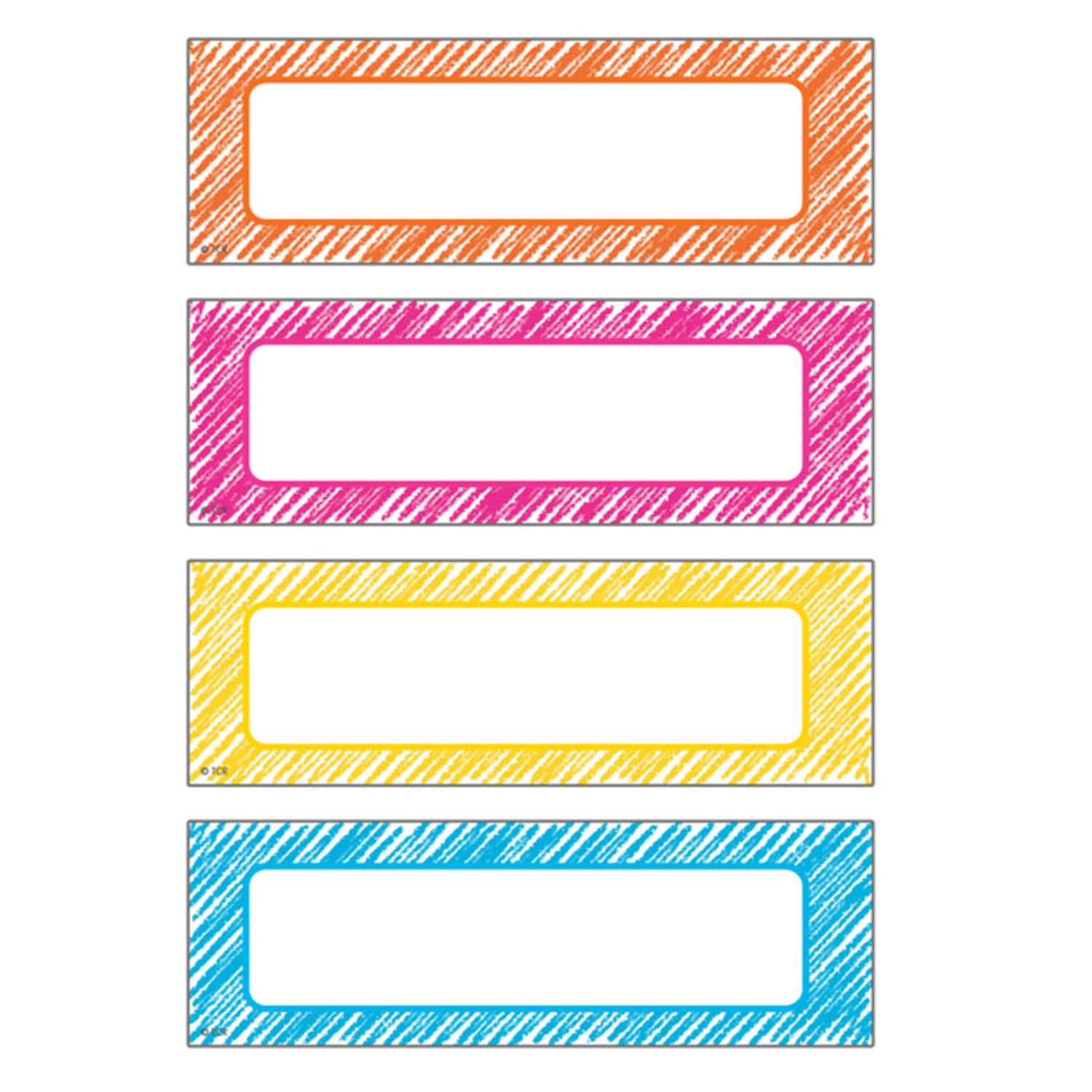 Teacher Created Resources Labels Magnetic Accents, Scribble, 20 Per Pack, Set Of 3 Packs - Image 4